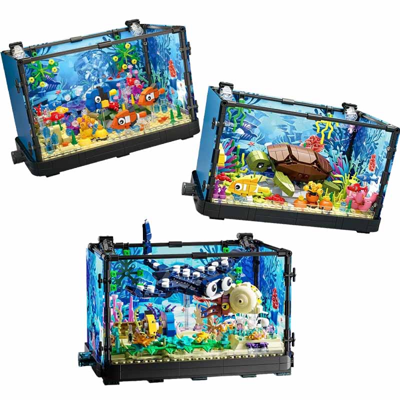 Marine Aquarium Home - Juego de bloques de construcción para