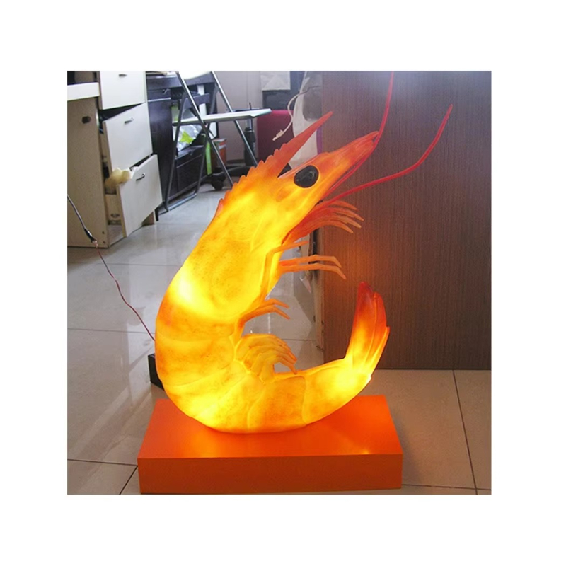 Estatua de Camarón Brillante d - Marine Aquarium Home reseña y precio