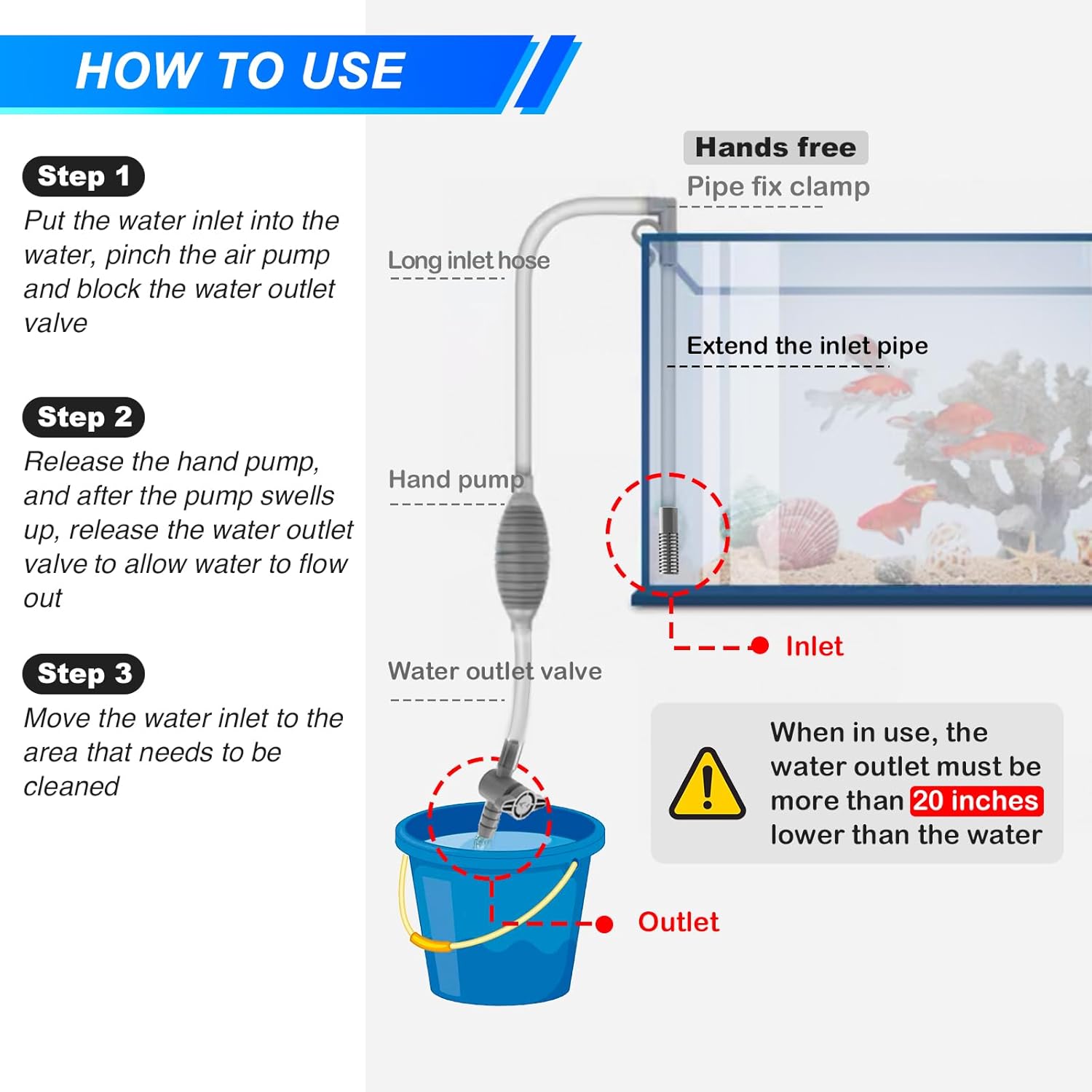 Kit de herramientas de limpiez - Aquarium Marine Sand reseña y precio