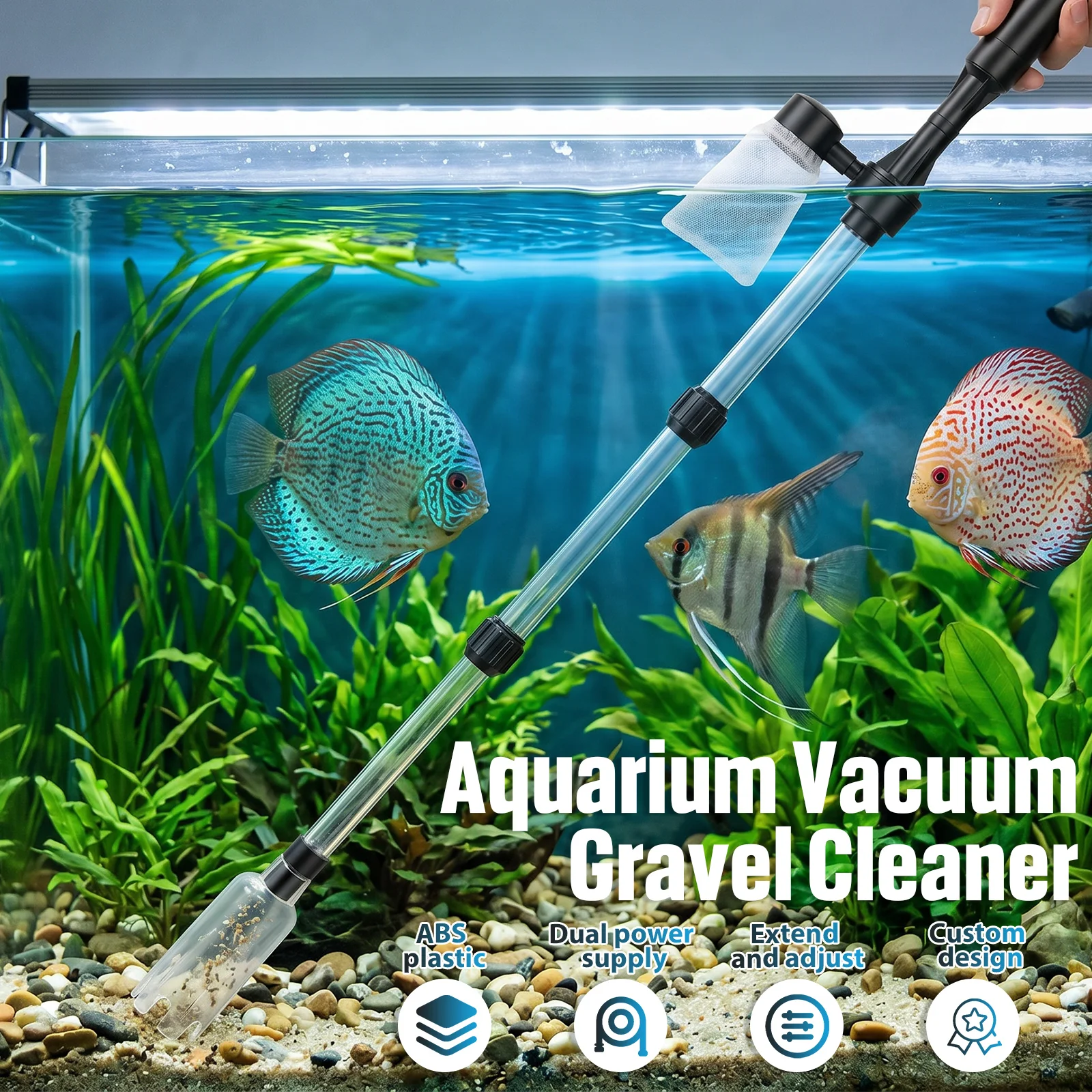 Limpiador de Grava para Acuari - Aquarium Marine Sand reseña y precio