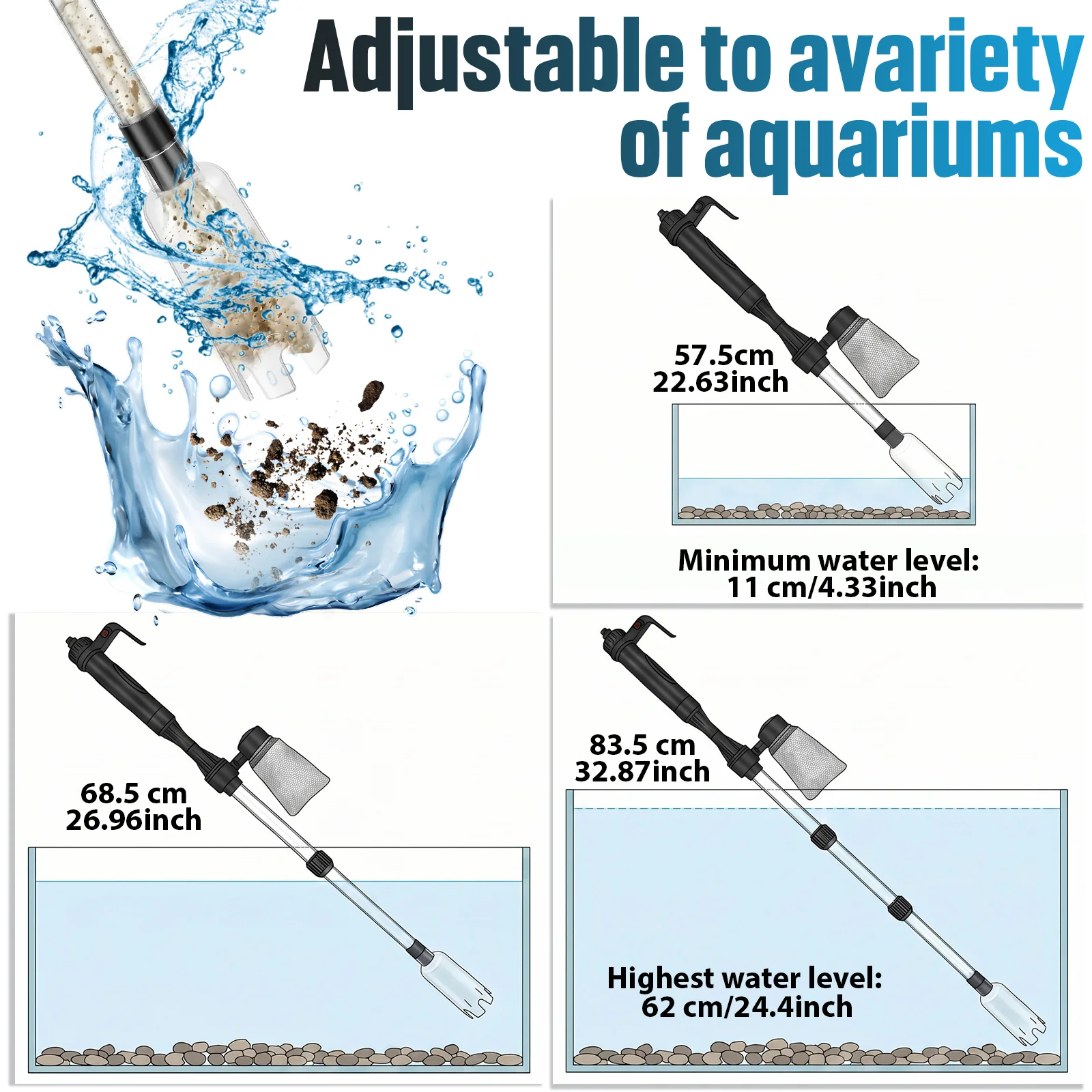 Limpiador de Grava para Acuari - Aquarium Marine Sand reseña y precio