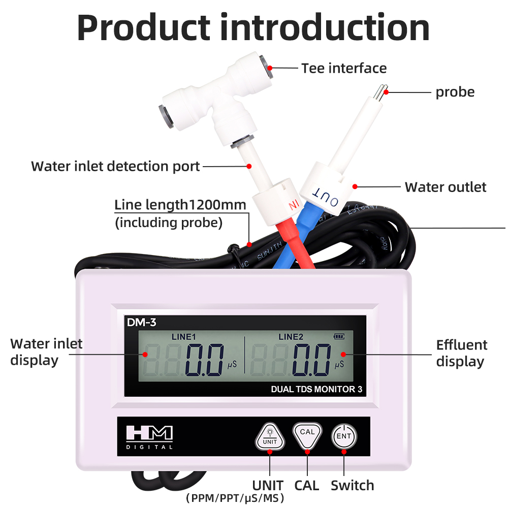 HM DM3 en línea TDS EC Probado - Marine Aquarium Water Analyzer reseña y precio