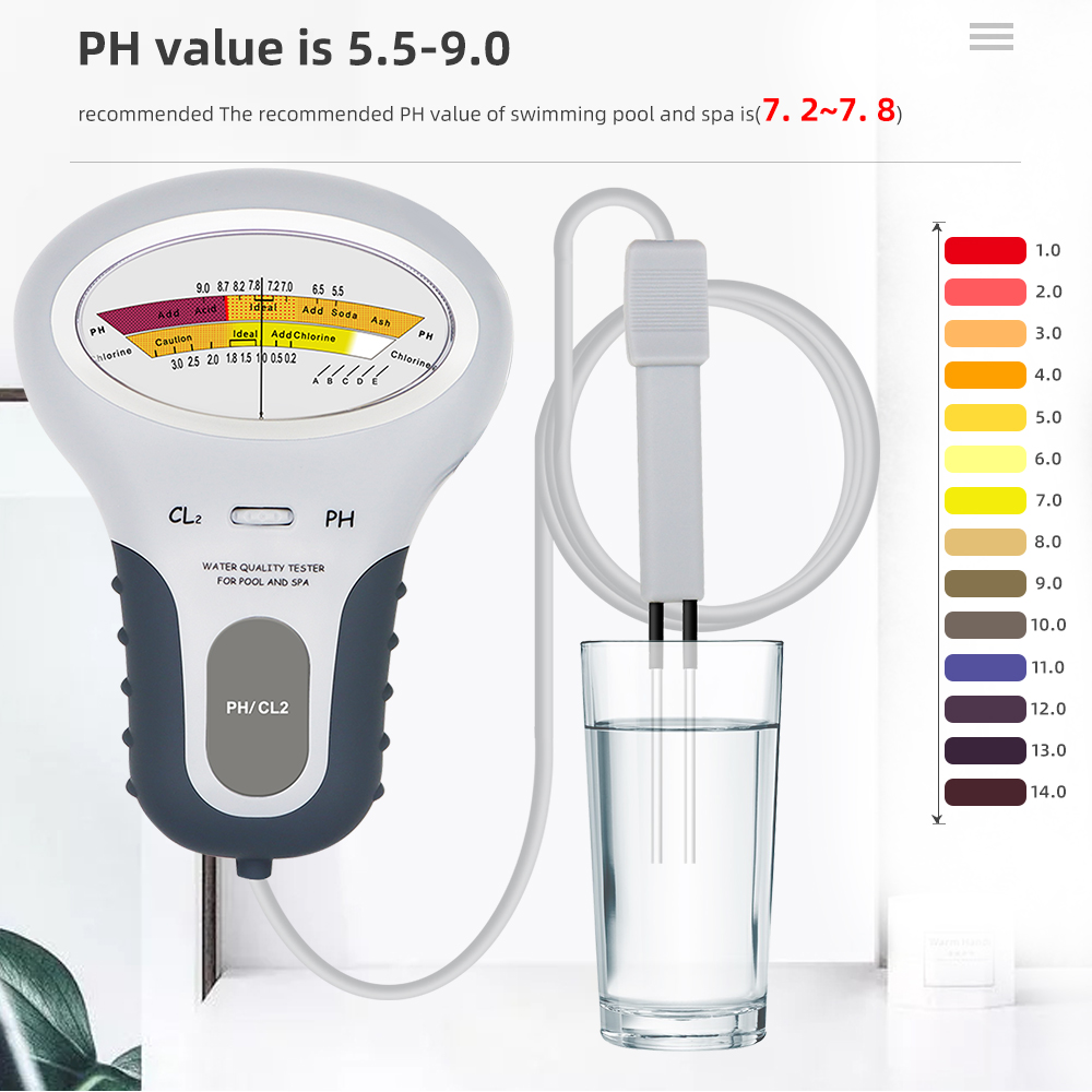 Detector de cloro 2 en 1, medi - Marine Aquarium Water Analyzer reseña y precio