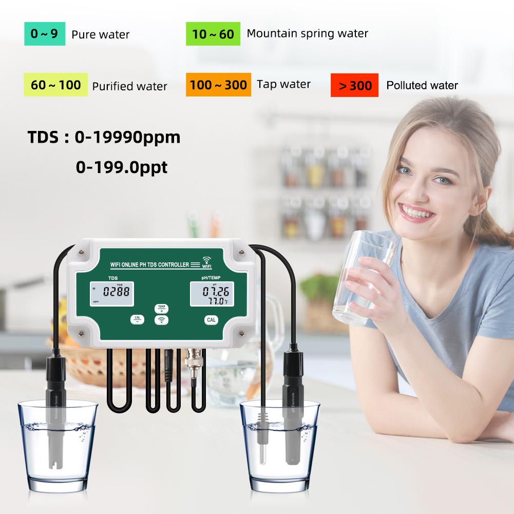 Yieryi-Medidor de PH TDS para  - Marine Aquarium Water Analyzer reseña y precio