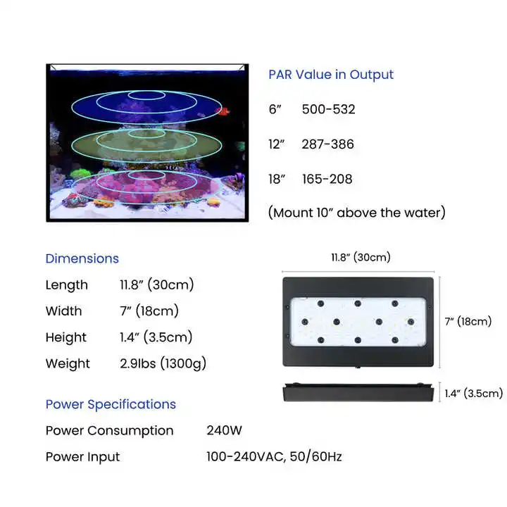 Lámpara LED para Acuario Marin - Aquarium Blue Marine reseña y precio