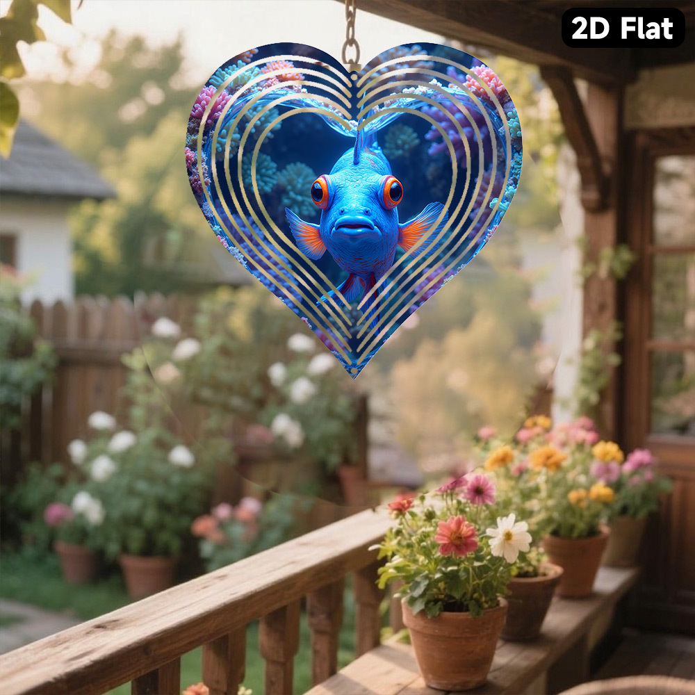 Campana de Viento Plana 2D, 1  - Aquarium Blue Marine reseña y precio