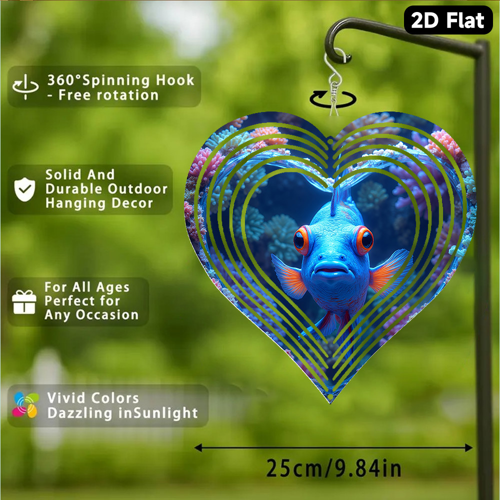 Campana de Viento Plana 2D, 1  - Aquarium Blue Marine reseña y precio